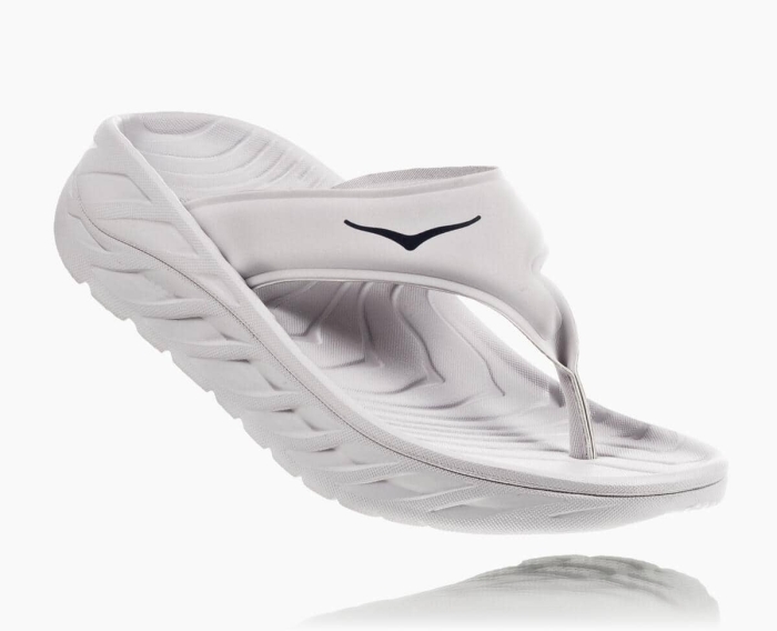 Hoka Flip Flops Nettbutikk - HOKA ONE ONE ORA Recovery Flip Herre Grå [NO-81BIHF]